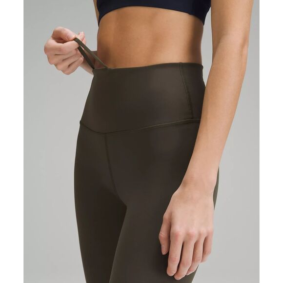 Lululemon Wunder Train High-Rise Tight/Leggings 25" Size 16 NWT Dark Olive - Picture 2 of 9